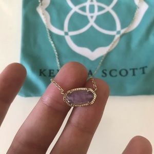 Kendra Scott light purple Elisa Necklace